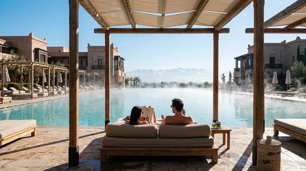 Atlas Mountains villa with infinity pool near Marrakech
